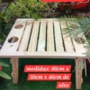 Mesa portavasos para jardín (2)