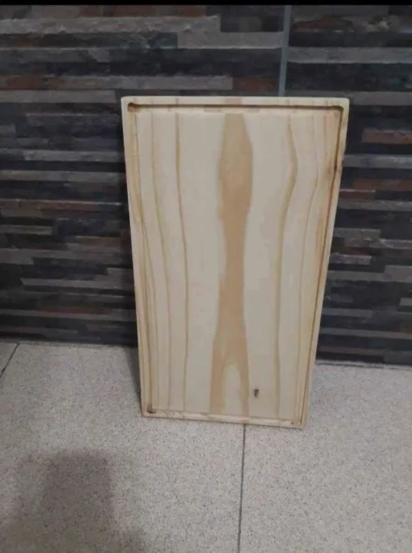 Tabla larga 20cmx40cm - 3 Tabla asado 20cmx36cm con logo y caladura