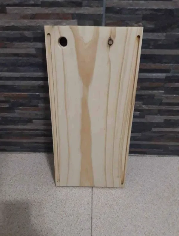 Tabla larga 20cmx40cm - 2 Tabla asado 20cmx36cm con logo y caladura