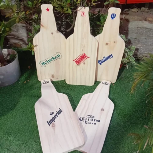 Tabla con forma de cerveza 20cm x 48cm con logo